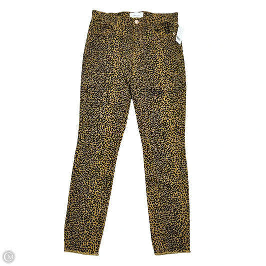 Jeans Skinny By Current/elliott In Leopard Print, Size: 0