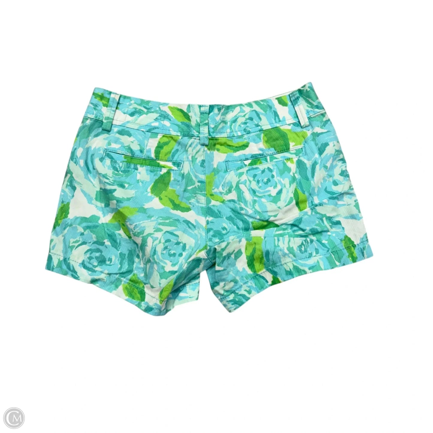 Shorts Designer By Lilly Pulitzer In Blue & Green, Size: 0