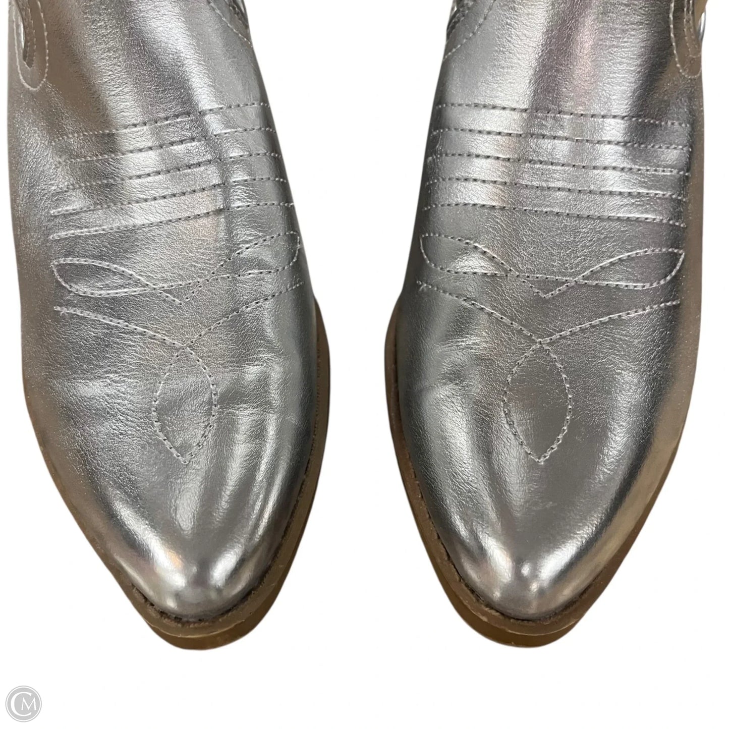 Boots Western By Dream Pairs In Silver, Size: 11