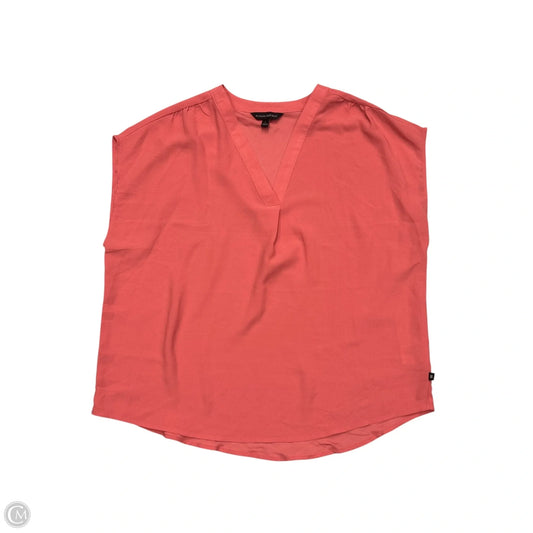 Top Short Sleeve By Banana Republic In Pink, Size: L