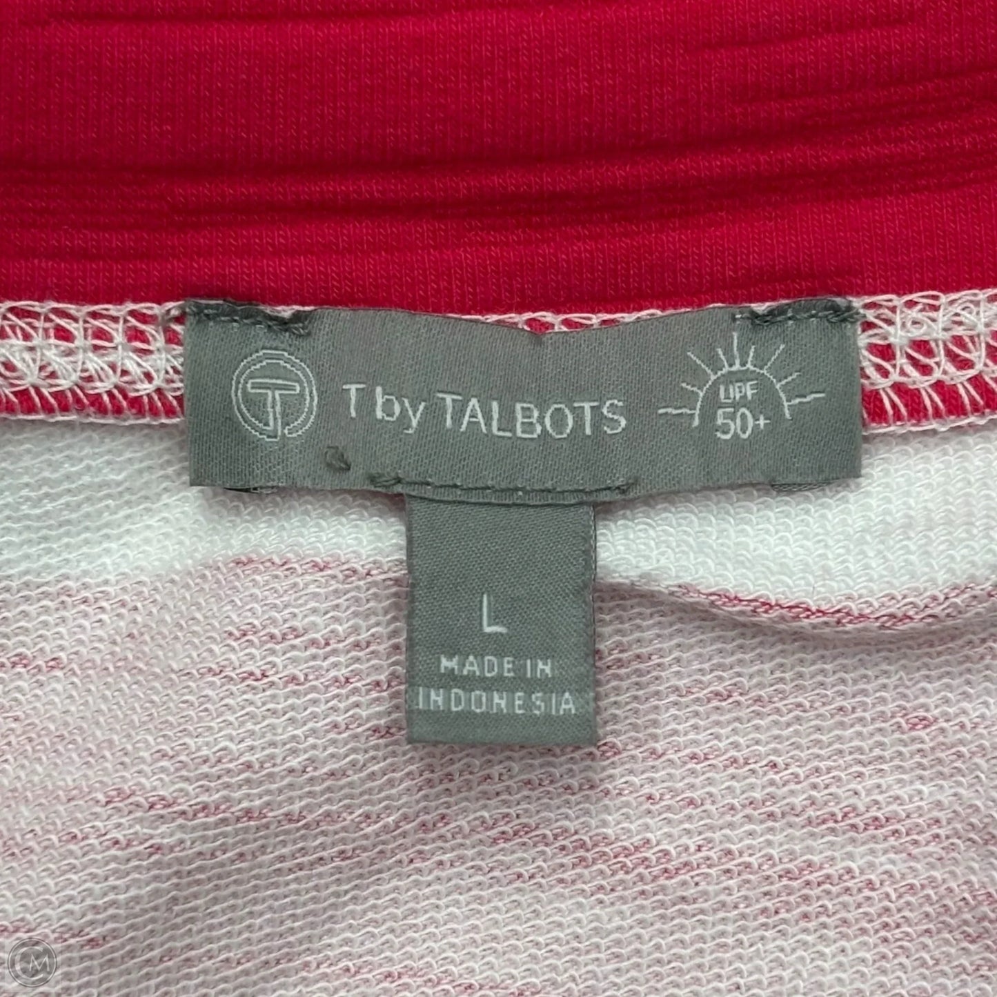 Top Long Sleeve By Talbots In Striped Pattern, Size: L