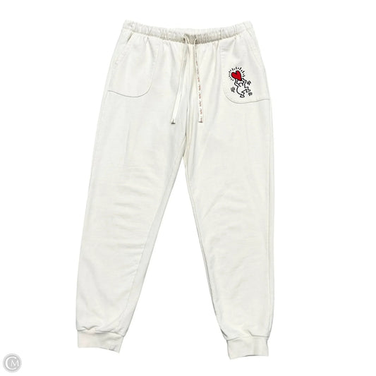 Pants Joggers By Keith Haring In Cream, Size: L