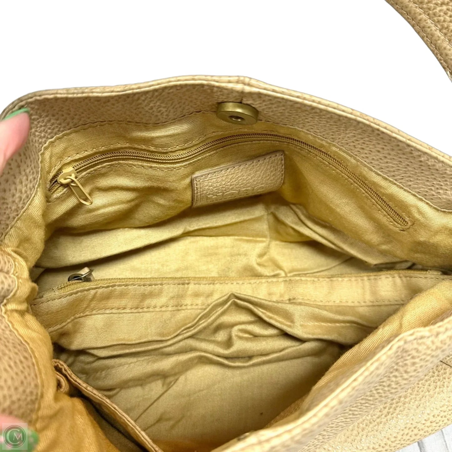 Handbag Leather By Hobo Intl, Size: Small