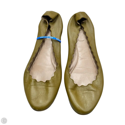 Shoes Luxury Designer By Chloe In Green, Size: 5