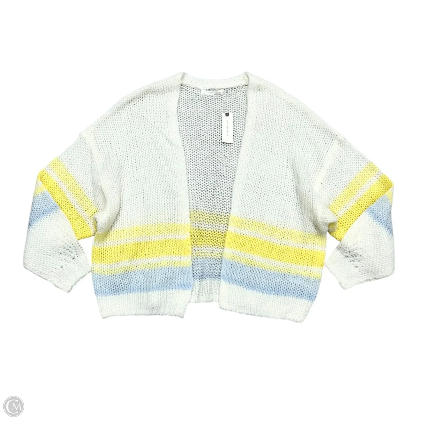 Sweater Cardigan By Anthropologie In Cream, Size: Xs