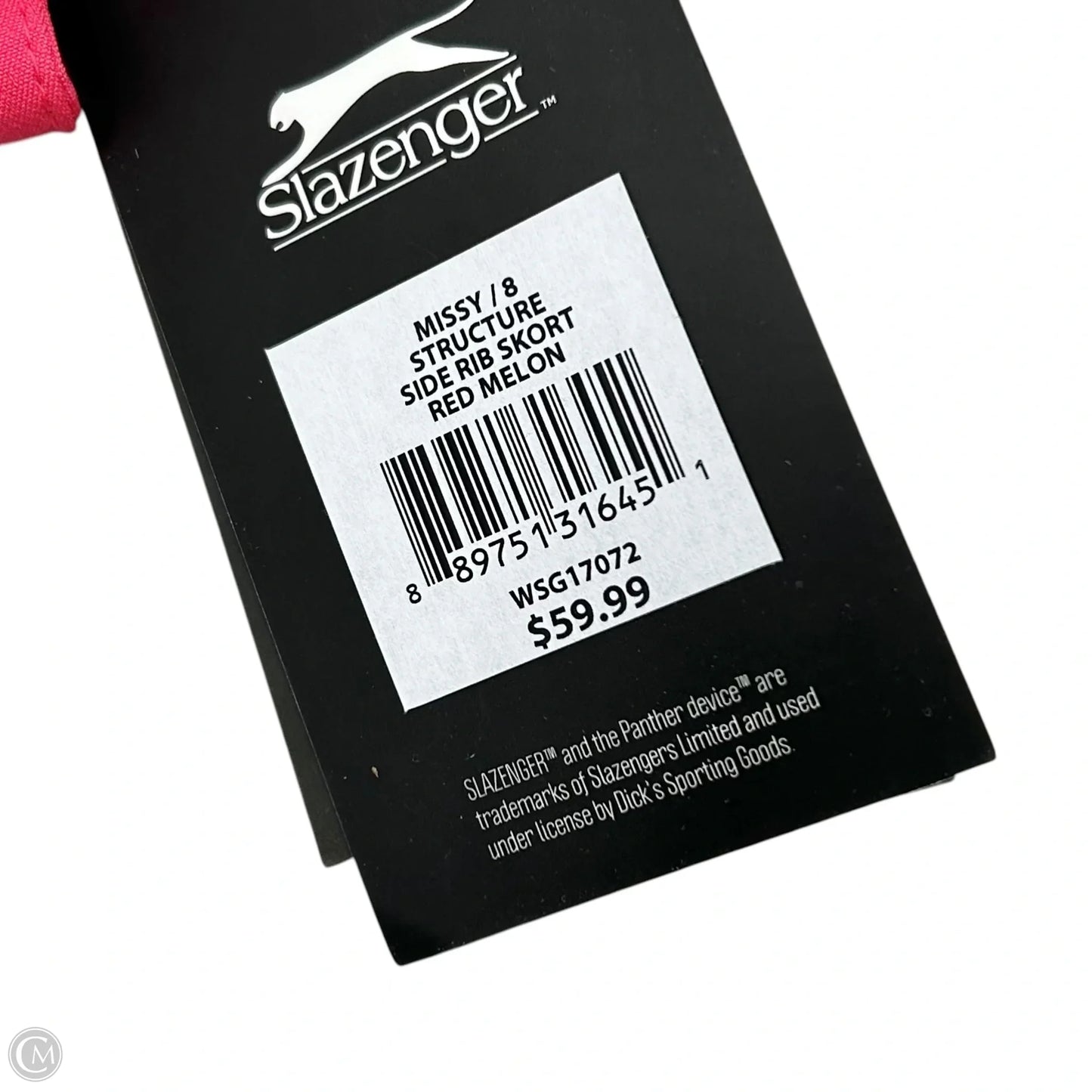 Athletic Skort By Slazenger In Pink, Size: M