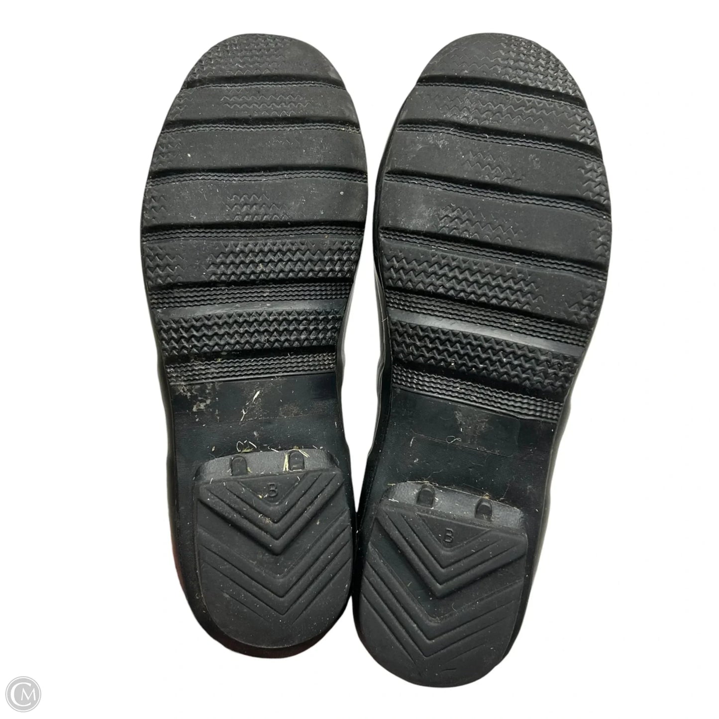 Boots Rain By Hunter In Black & White, Size: 7