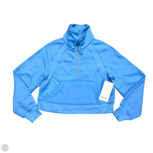 Athletic Sweatshirt Hoodie By Lululemon In Blue, Size: Xs/S