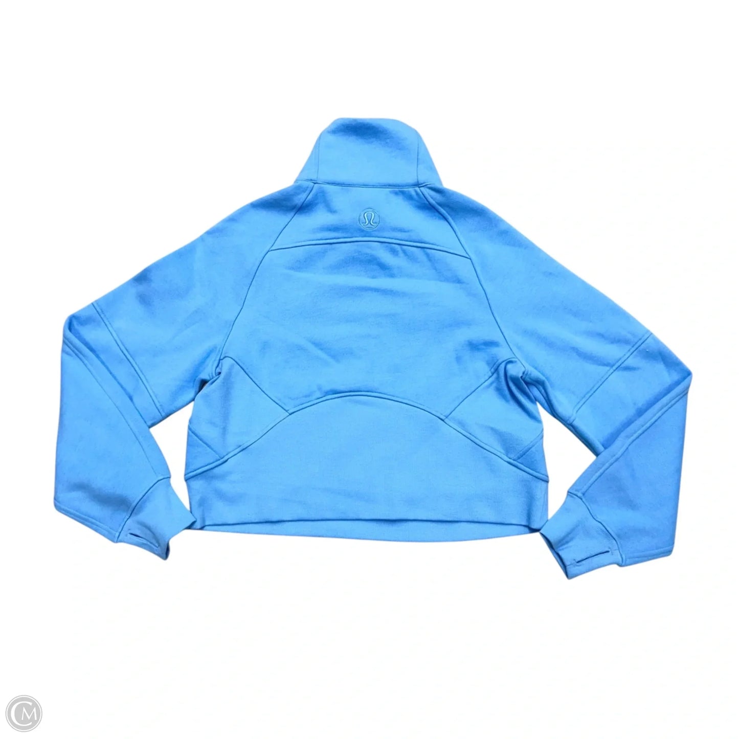Athletic Sweatshirt Hoodie By Lululemon In Blue, Size: Xs/S