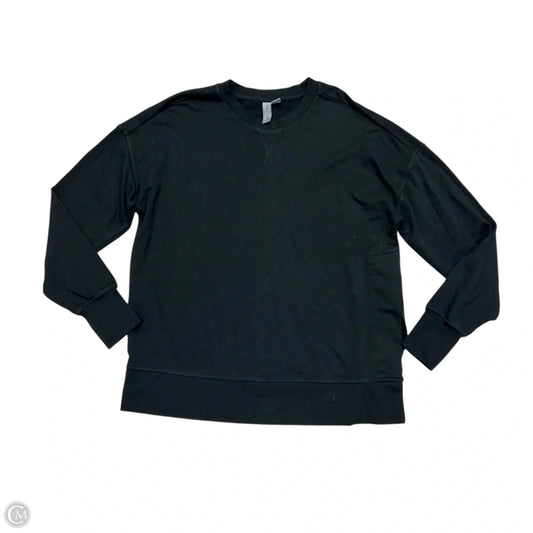 Athletic Sweatshirt Crewneck By Sweaty Betty In Black, Size: S