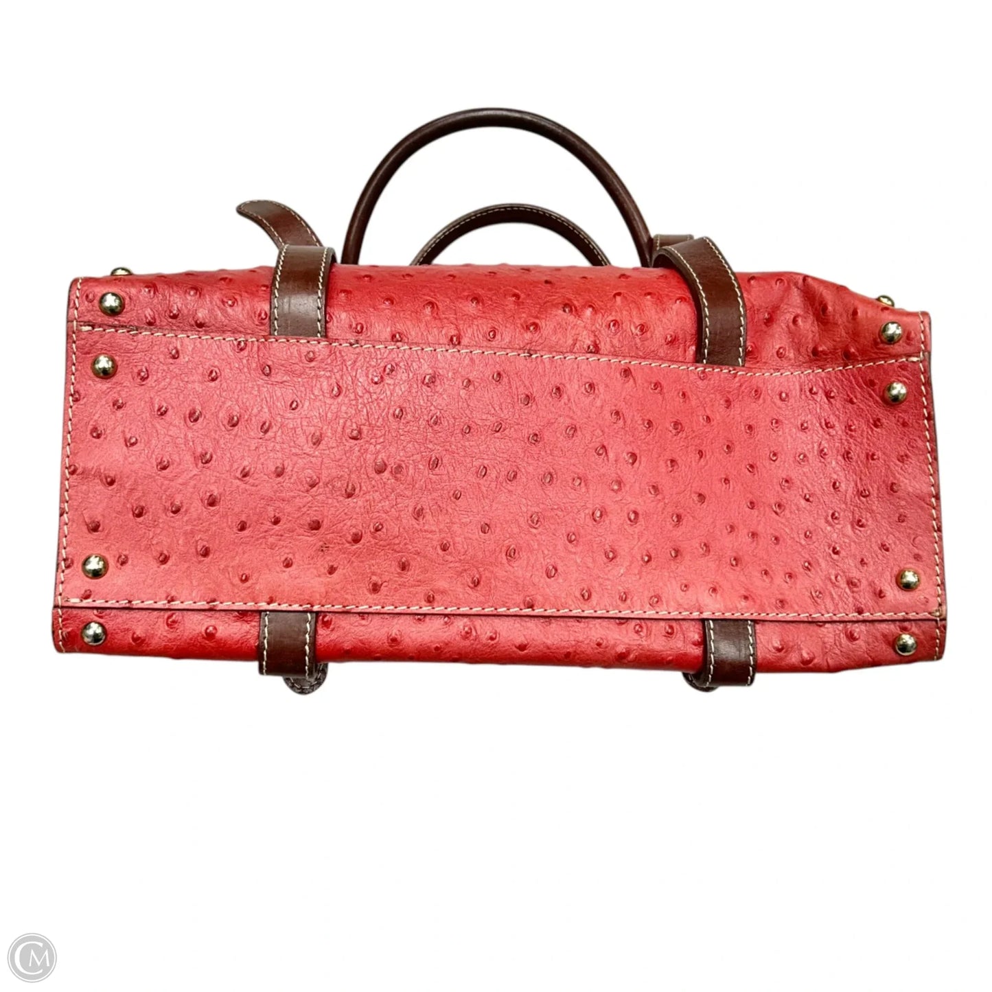 Handbag Leather By Claudia Firenze, Size: Medium