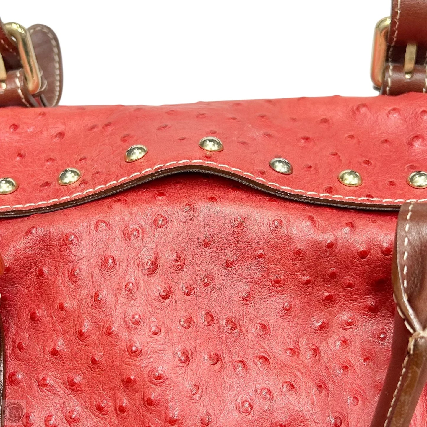 Handbag Leather By Claudia Firenze, Size: Medium