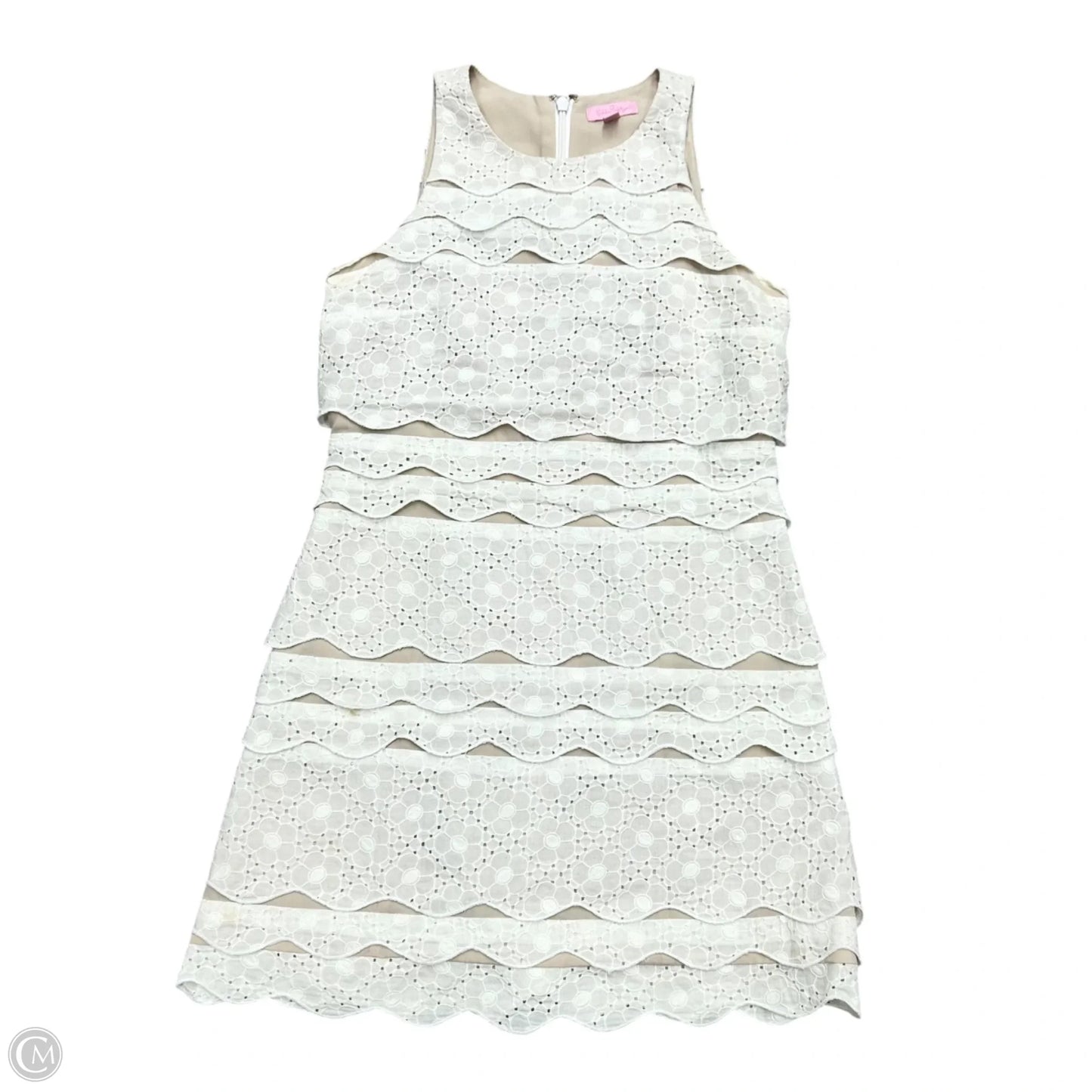 Dress Designer By Lilly Pulitzer In Cream & White, Size: S
