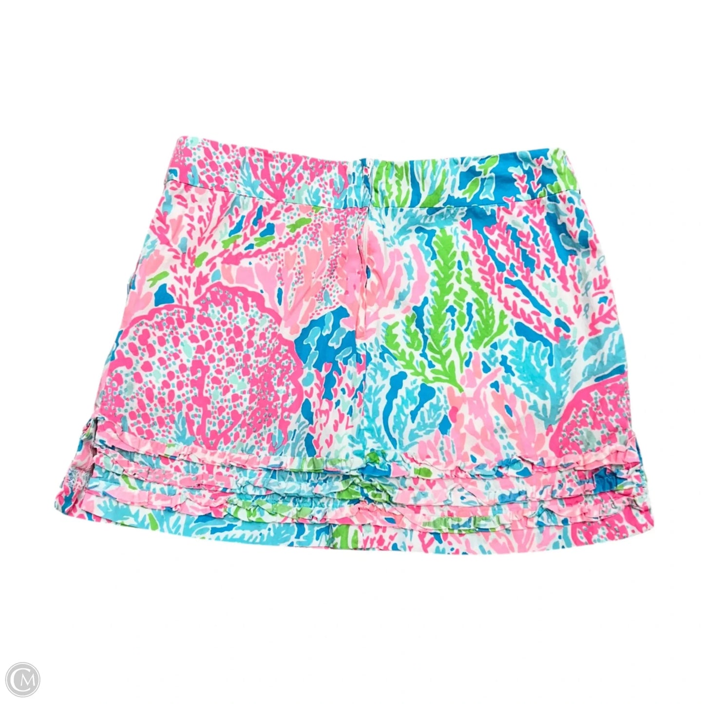 Skort Designer By Lilly Pulitzer In Blue & Green, Size: 6