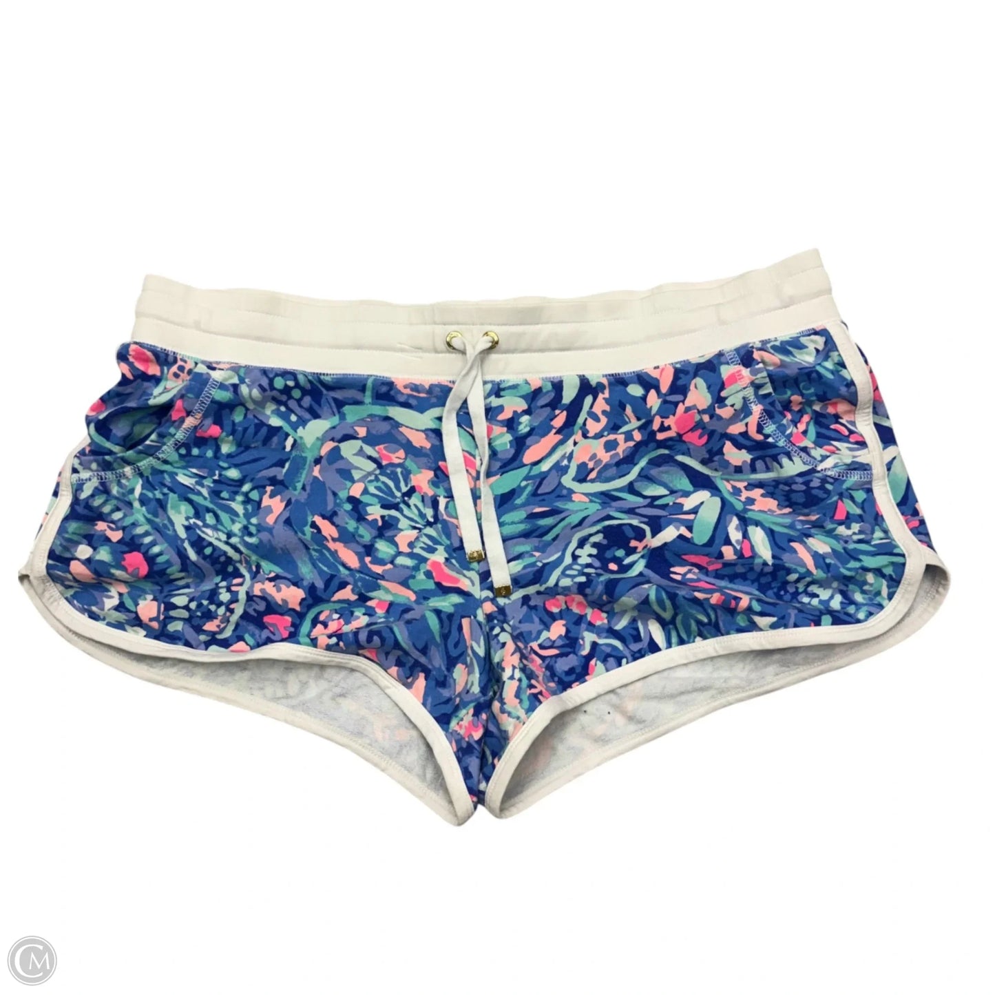 Shorts Designer By Lilly Pulitzer In Blue & White, Size: Xl