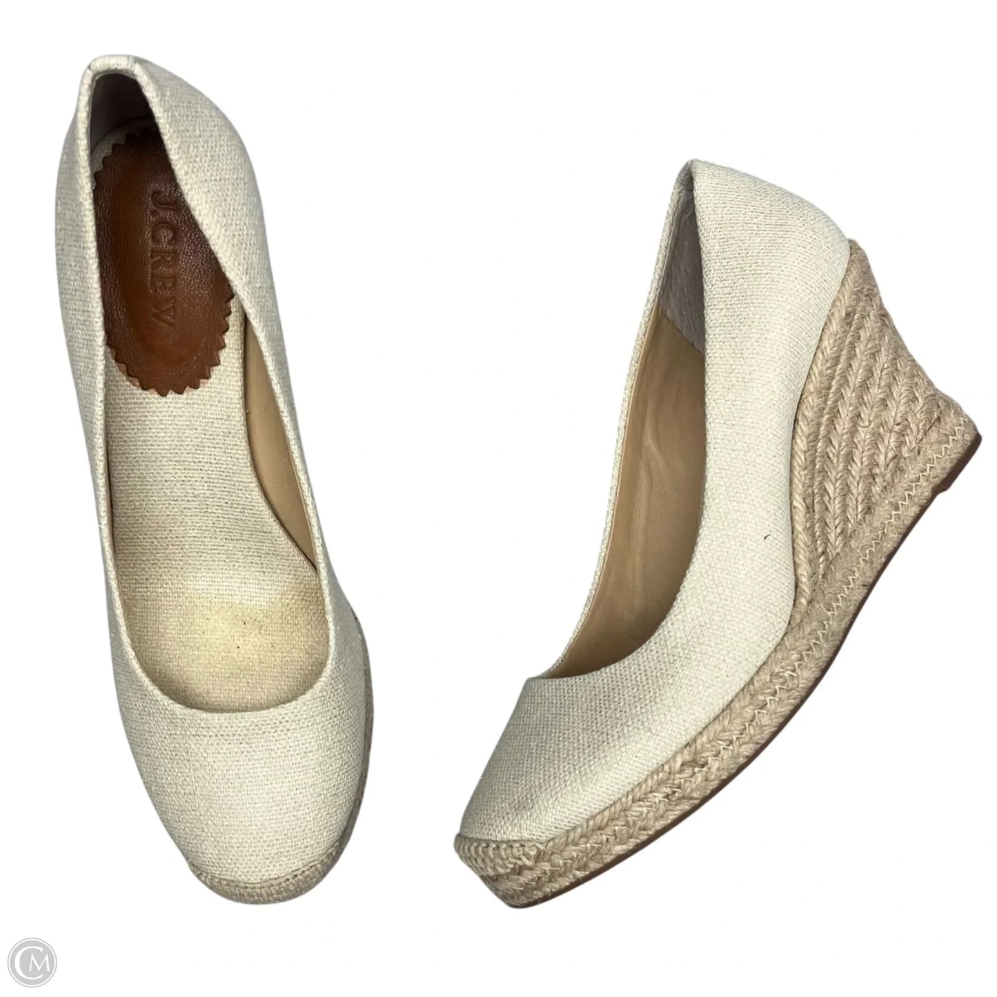 Shoes Heels Wedge By J. Crew In Tan, Size: 9