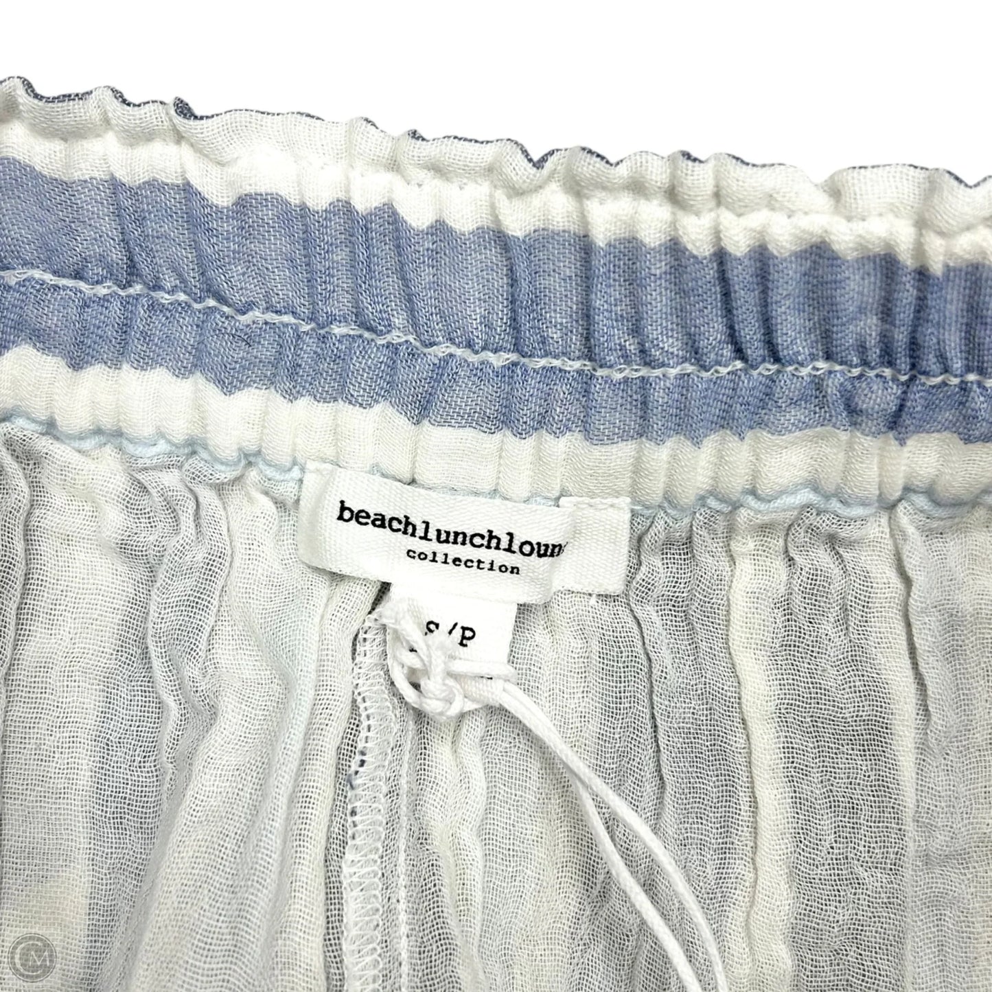 Shorts By Beachlunchlounge In Blue & White, Size: S