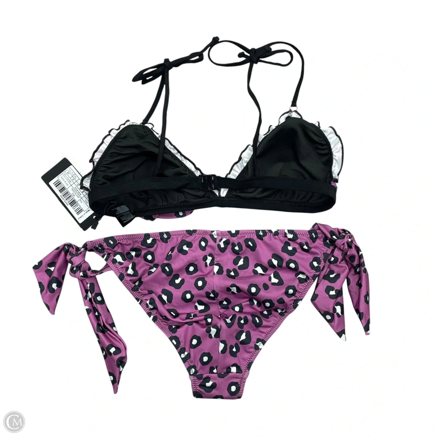 Swimsuit 2pc By Trnedyol In Black & Purple, Size: L