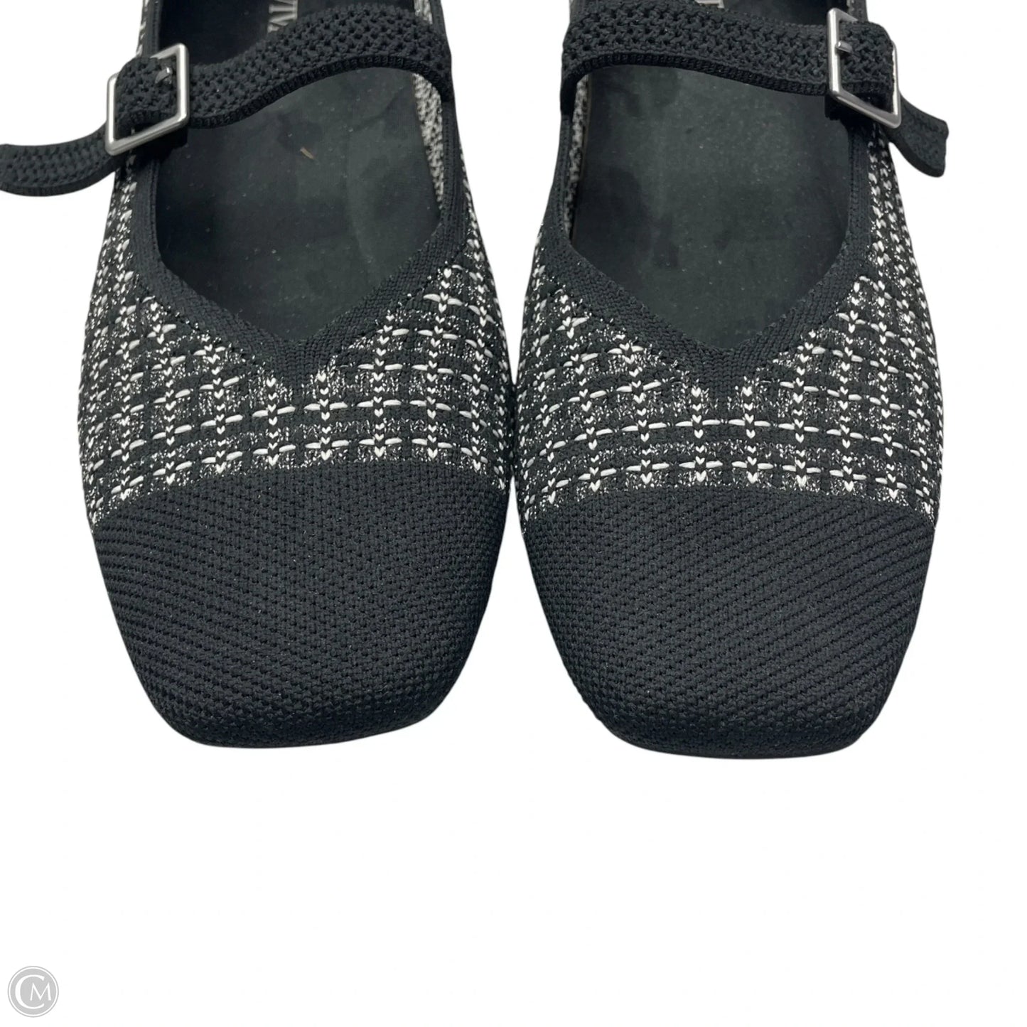 Shoes Flats By Vivaia In Black & White, Size: 8.5