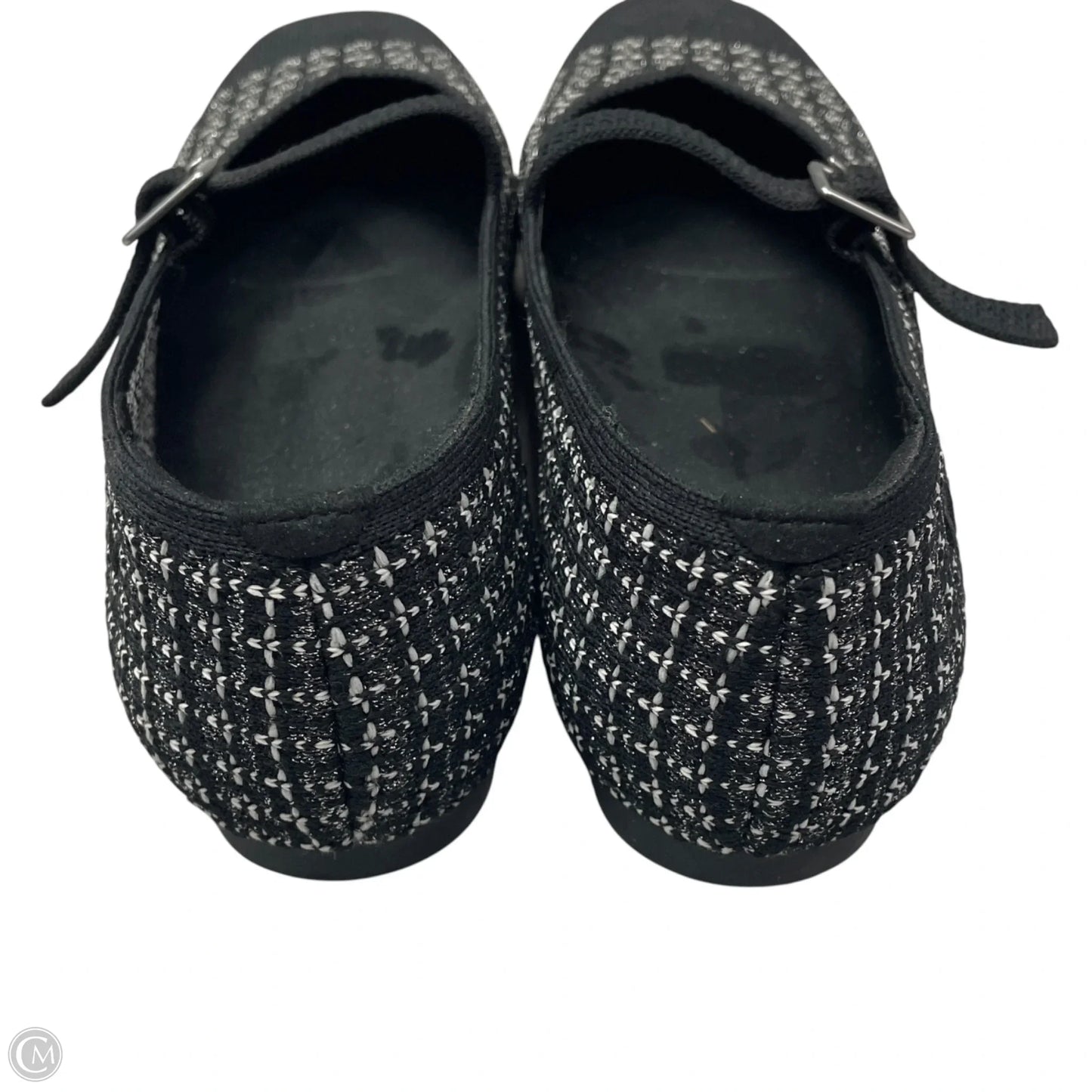 Shoes Flats By Vivaia In Black & White, Size: 8.5