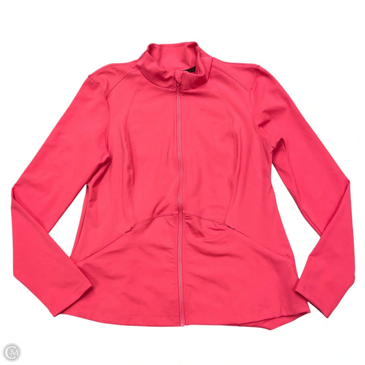 Athletic Jacket By Spyder In Pink, Size: Xl