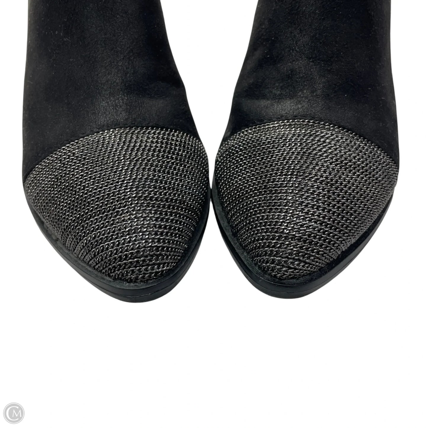 Shoes Heels Block By Report In Black & Silver, Size: 5.5