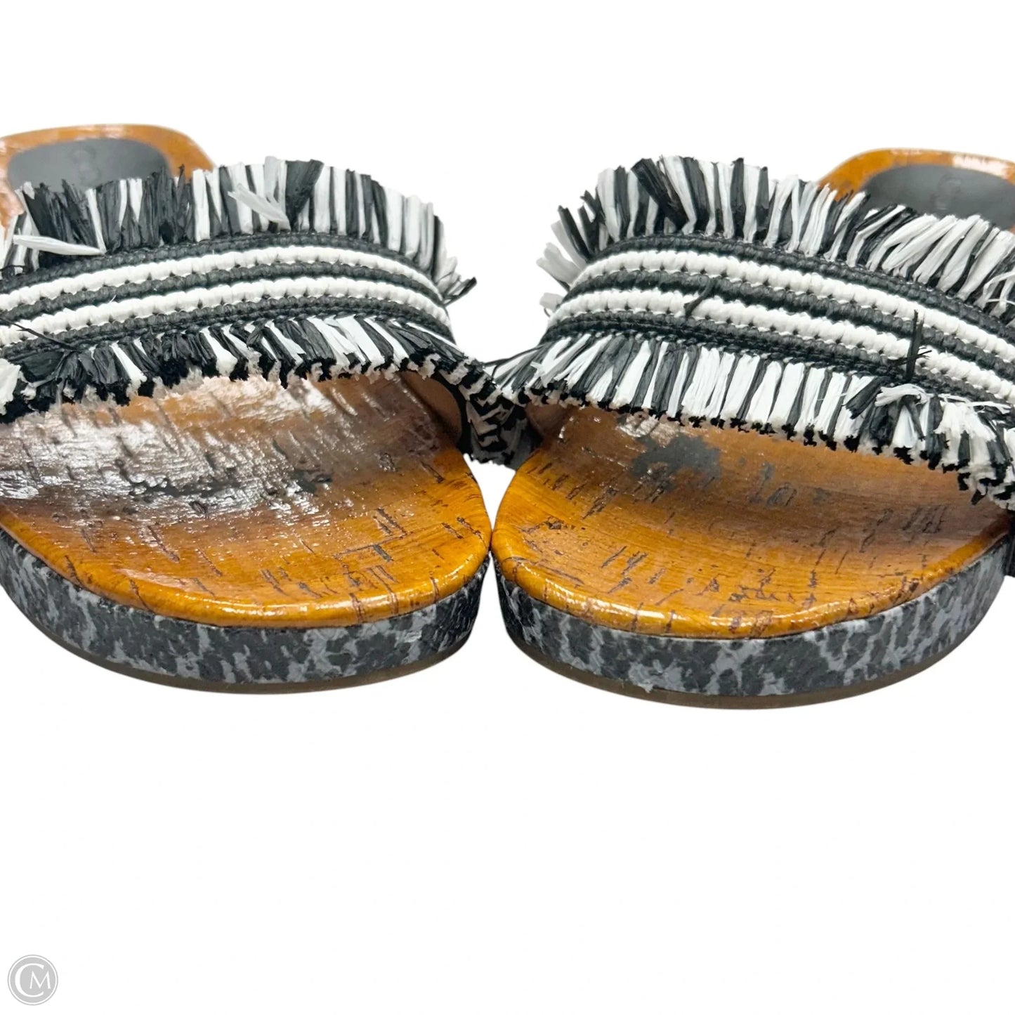 Sandals Designer By Coach In Black & Brown, Size: 8