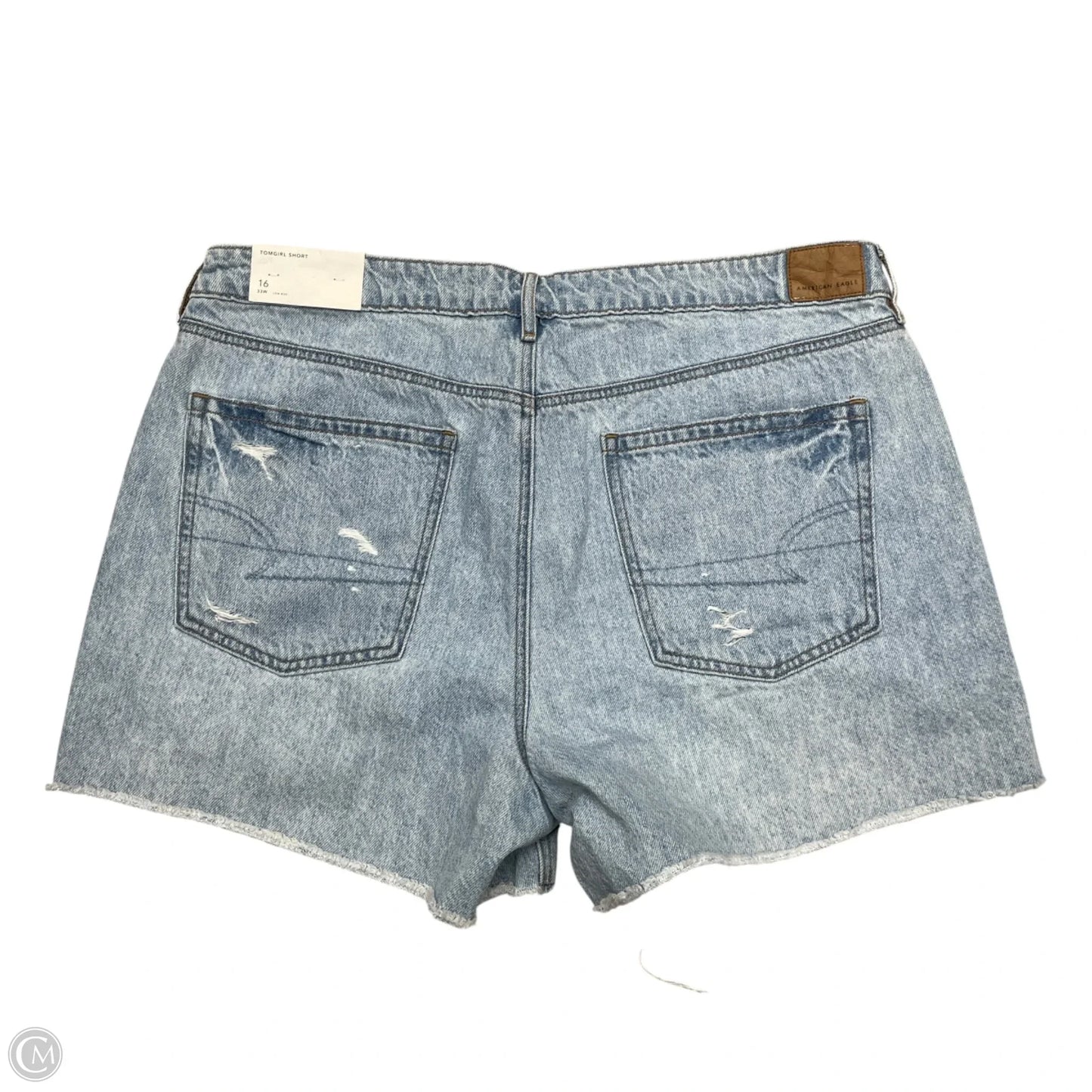 Shorts By American Eagle In Blue Denim, Size: 16