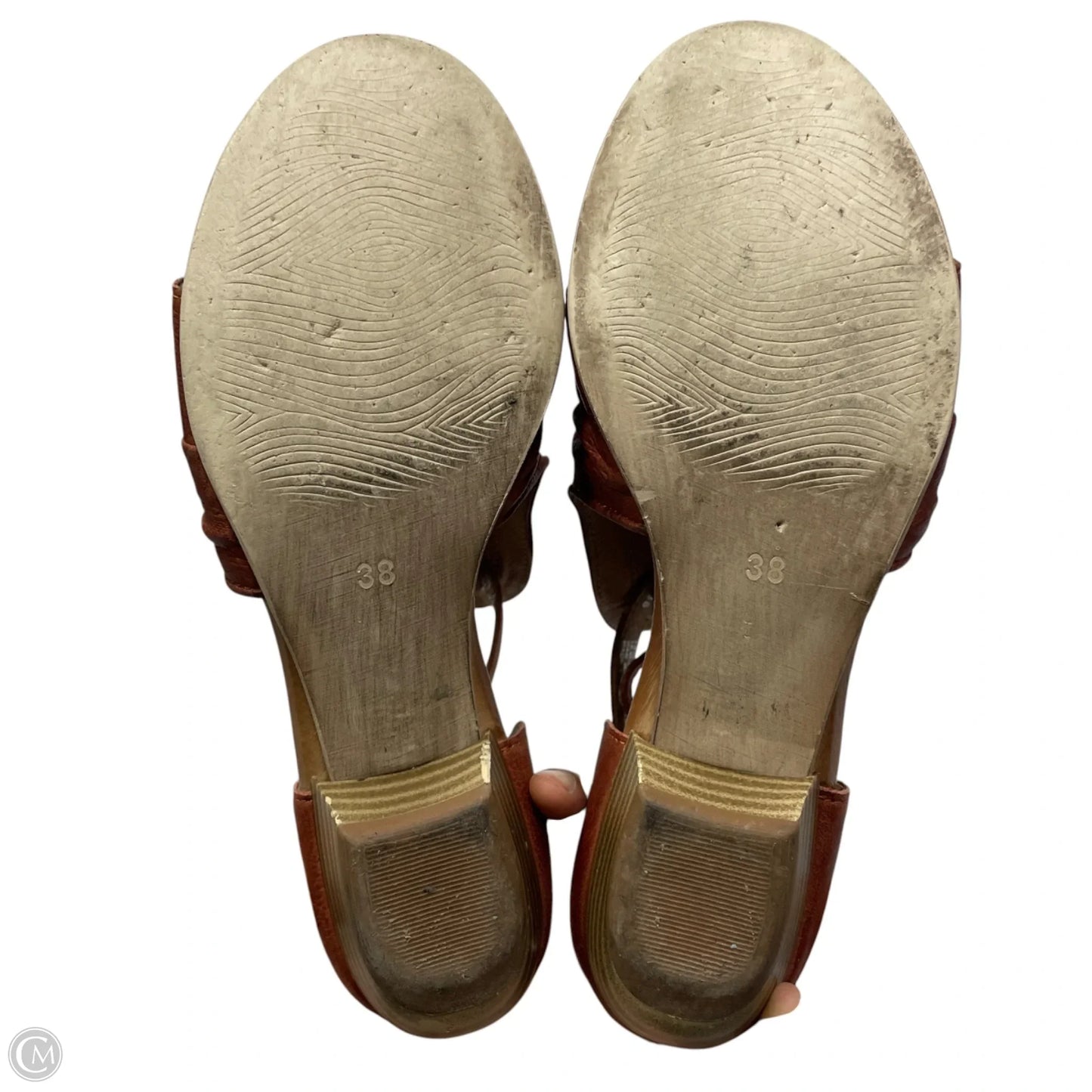 Sandals Flats By Miz Mooz In Brown, Size: 7.5
