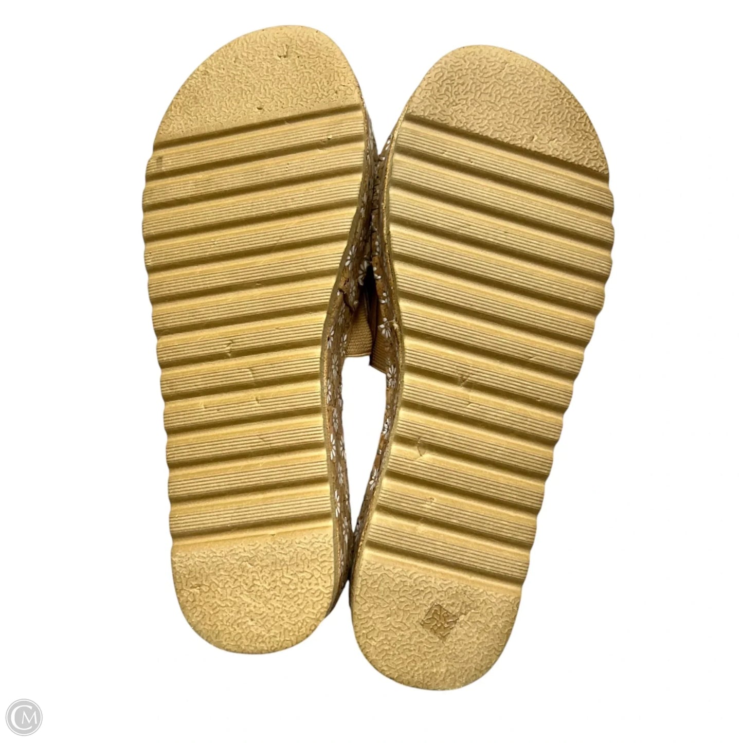 Sandals Heels Platform By Matisse In Tan & White, Size: 8