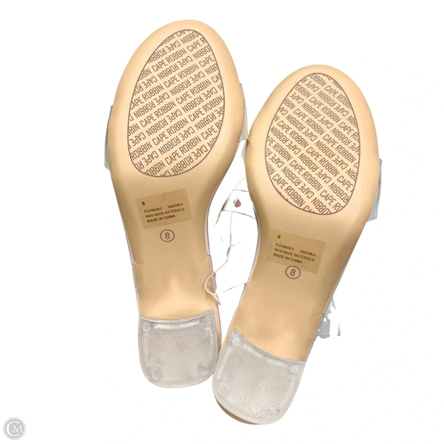 Sandals Heels Block By Cape Robbin In Clear, Size: 8