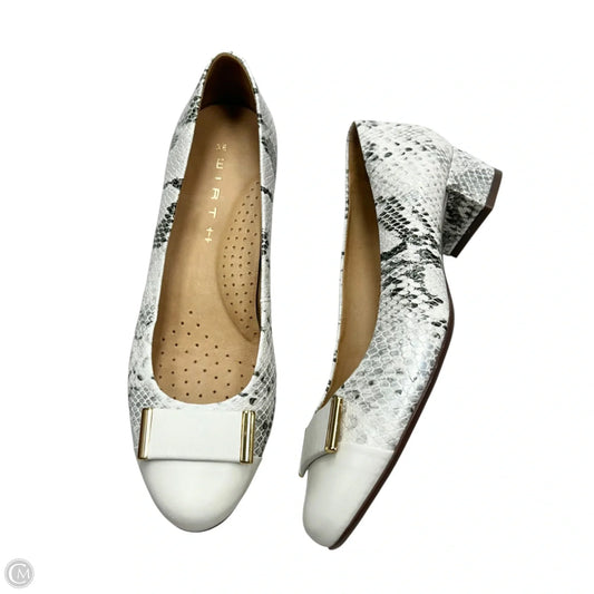 Shoes Heels Block By Wirth In Snakeskin Print, Size: 5.5