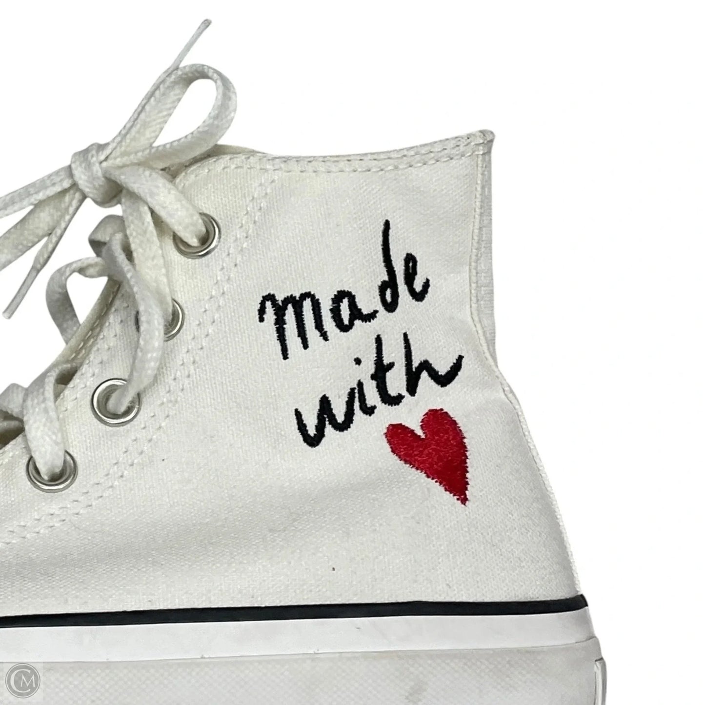 Shoes Sneakers Platform By Converse In White, Size: 5.5