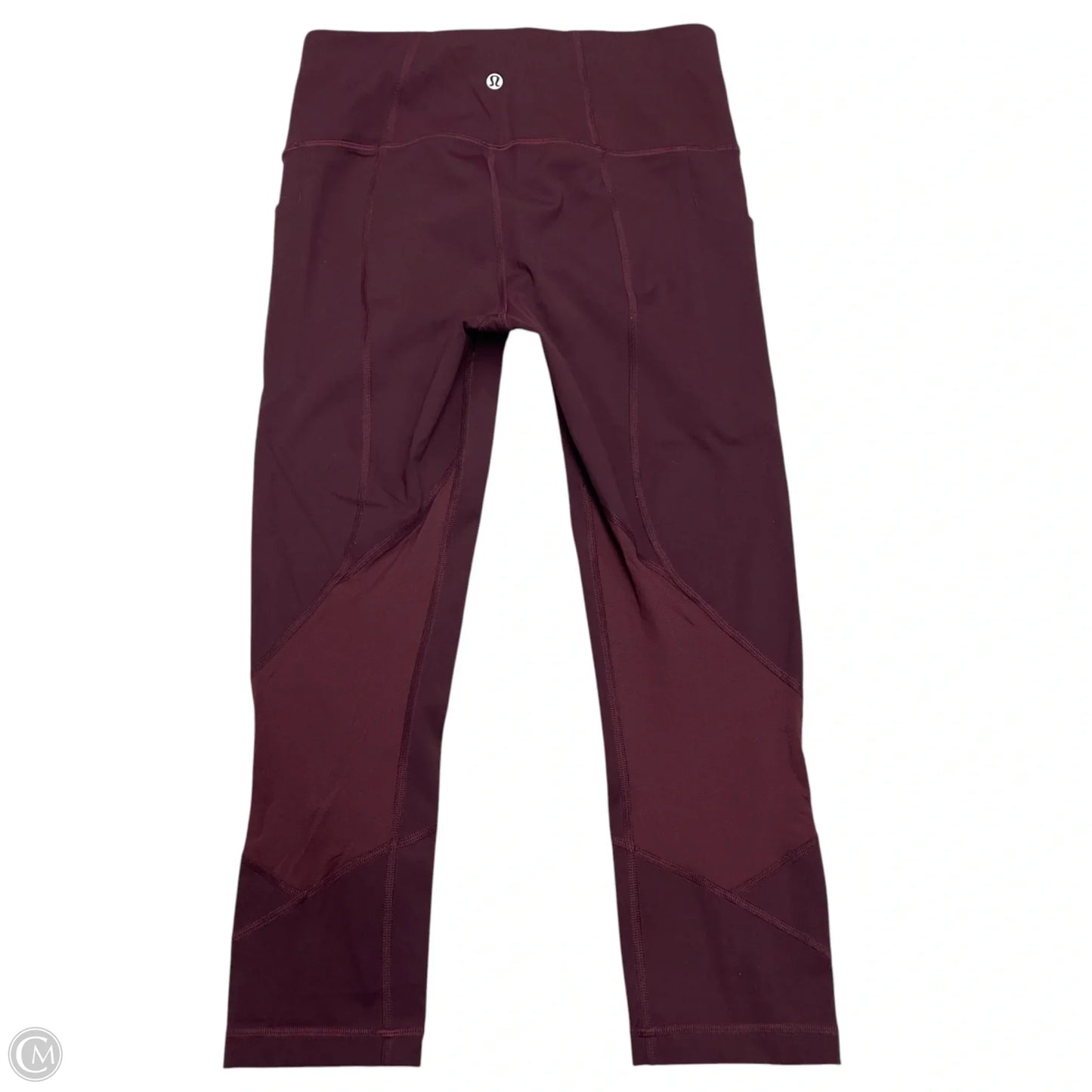 Athletic Leggings By Lululemon In Maroon, Size: S