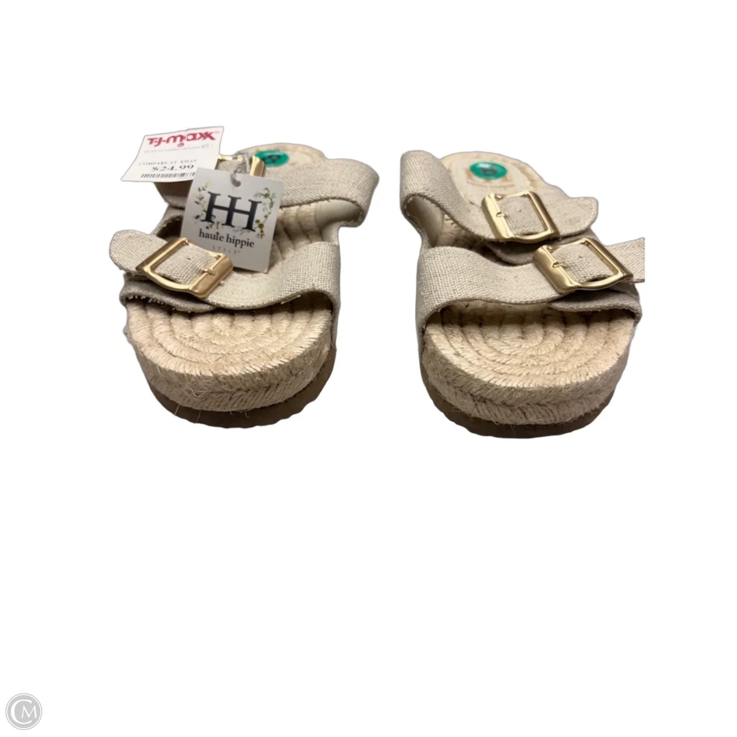 Sandals Flats By Haute Hippie In Beige, Size: 8