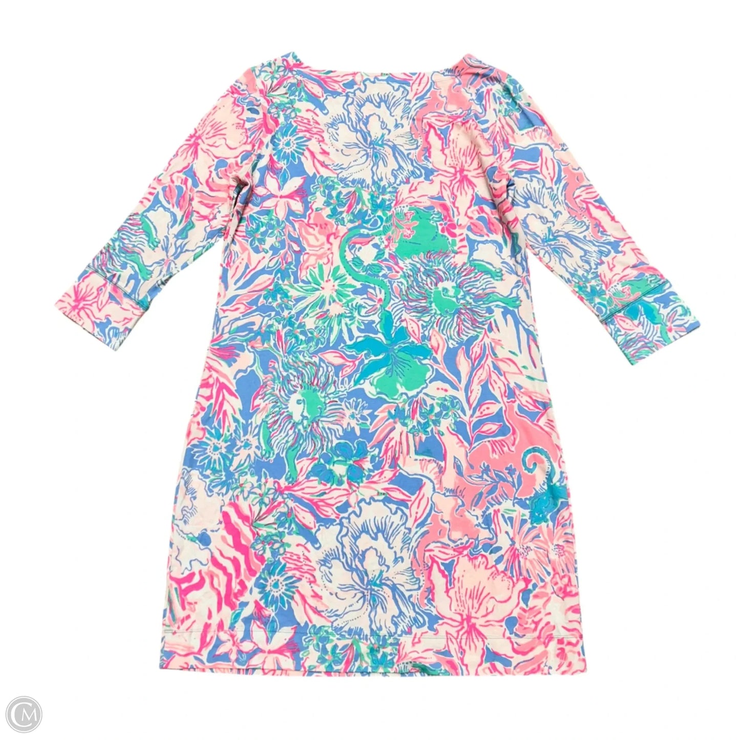 Dress Designer By Lilly Pulitzer In Blue & Pink, Size: Xl