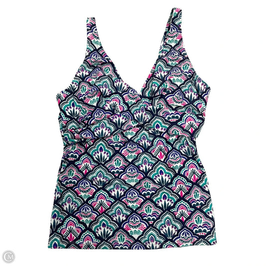 Swimsuit Top By Clothes Mentor In Multi-colored, Size: M