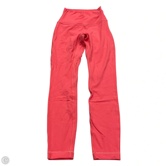 Athletic Leggings By Lululemon In Pink, Size: S