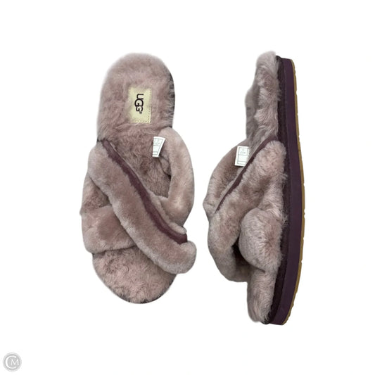 Slippers Designer By Ugg In Mauve, Size: 9