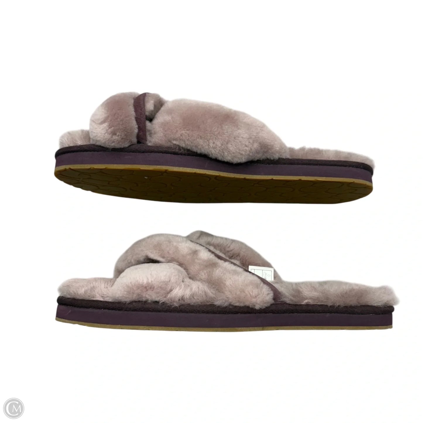 Slippers Designer By Ugg In Mauve, Size: 9