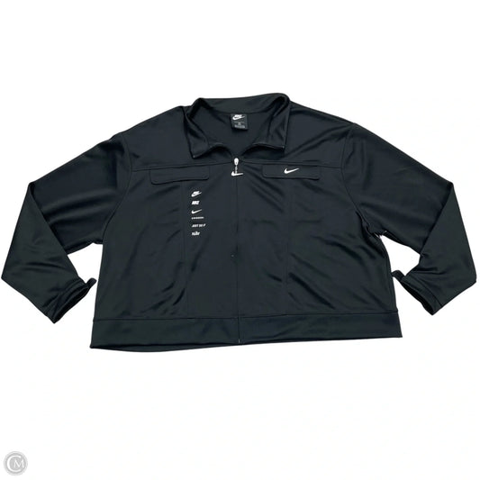 Athletic Jacket By Nike Apparel In Black, Size: 3x