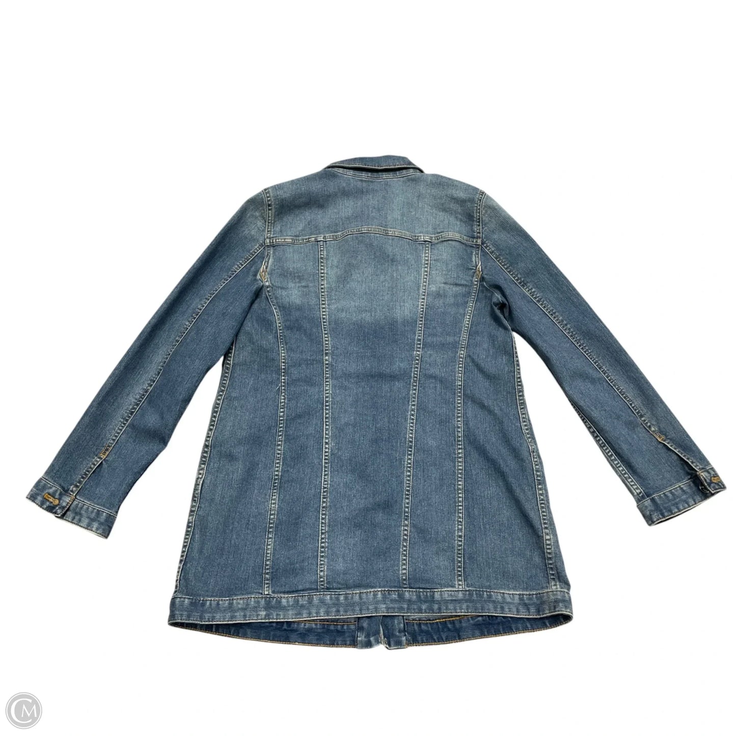 Jacket Denim By Chicos In Blue Denim, Size: M