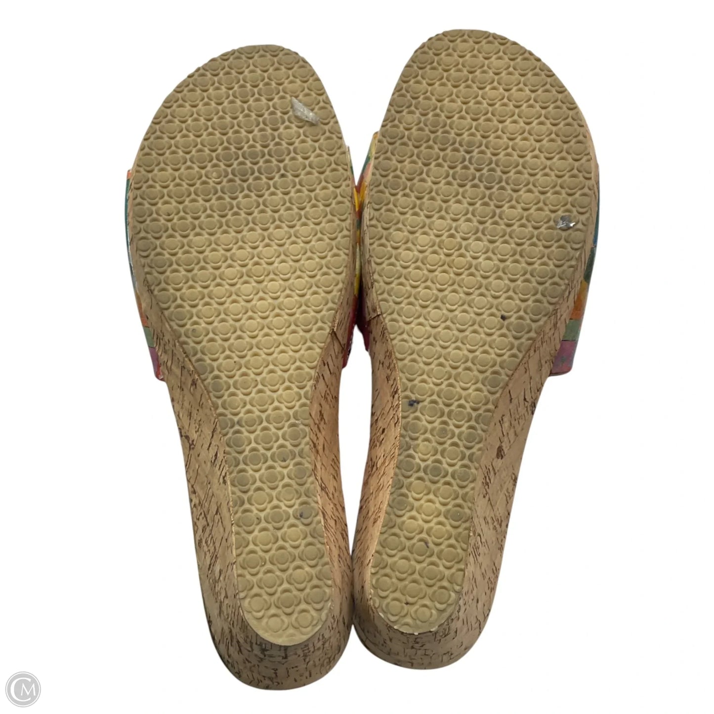 Sandals Heels Wedge By Jeon In Gold, Size: 11