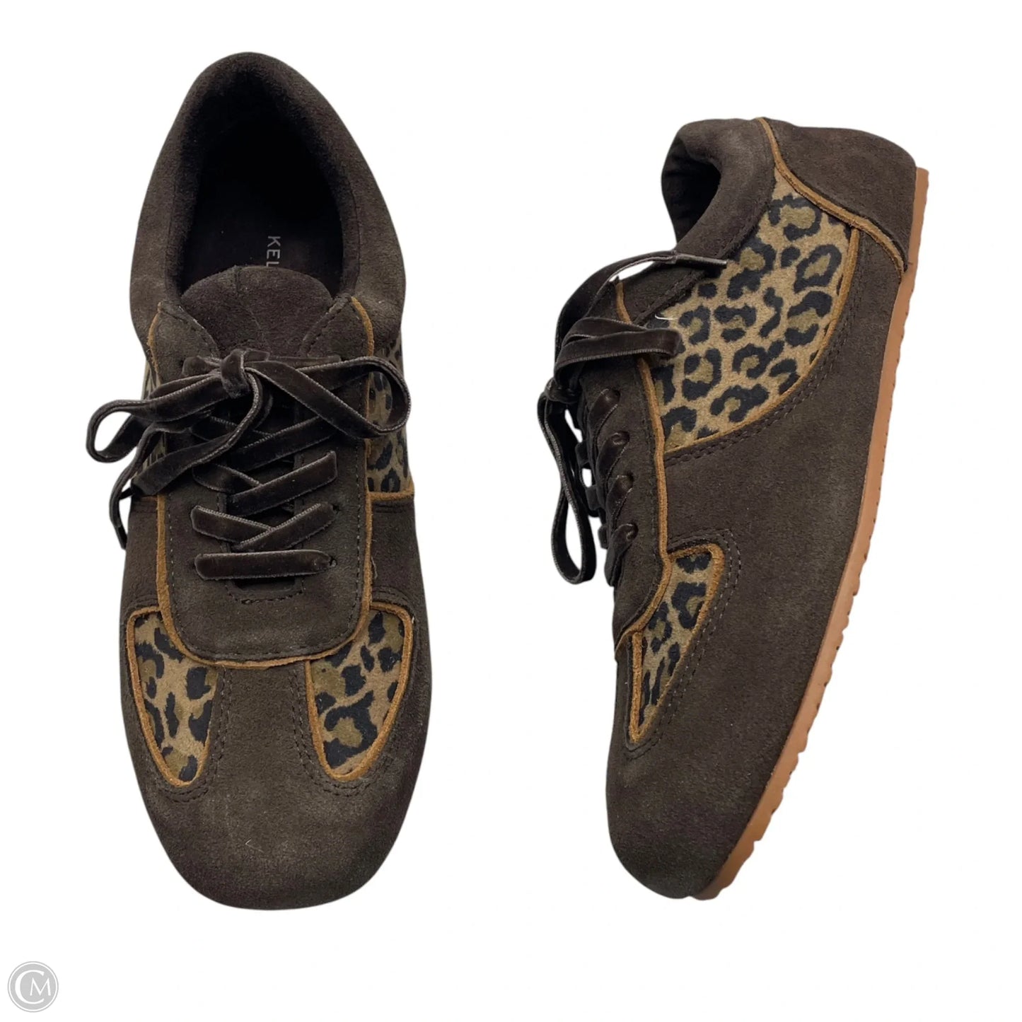 Shoes Sneakers By Kelsi Dagger In Brown & Cream, Size: 7.5