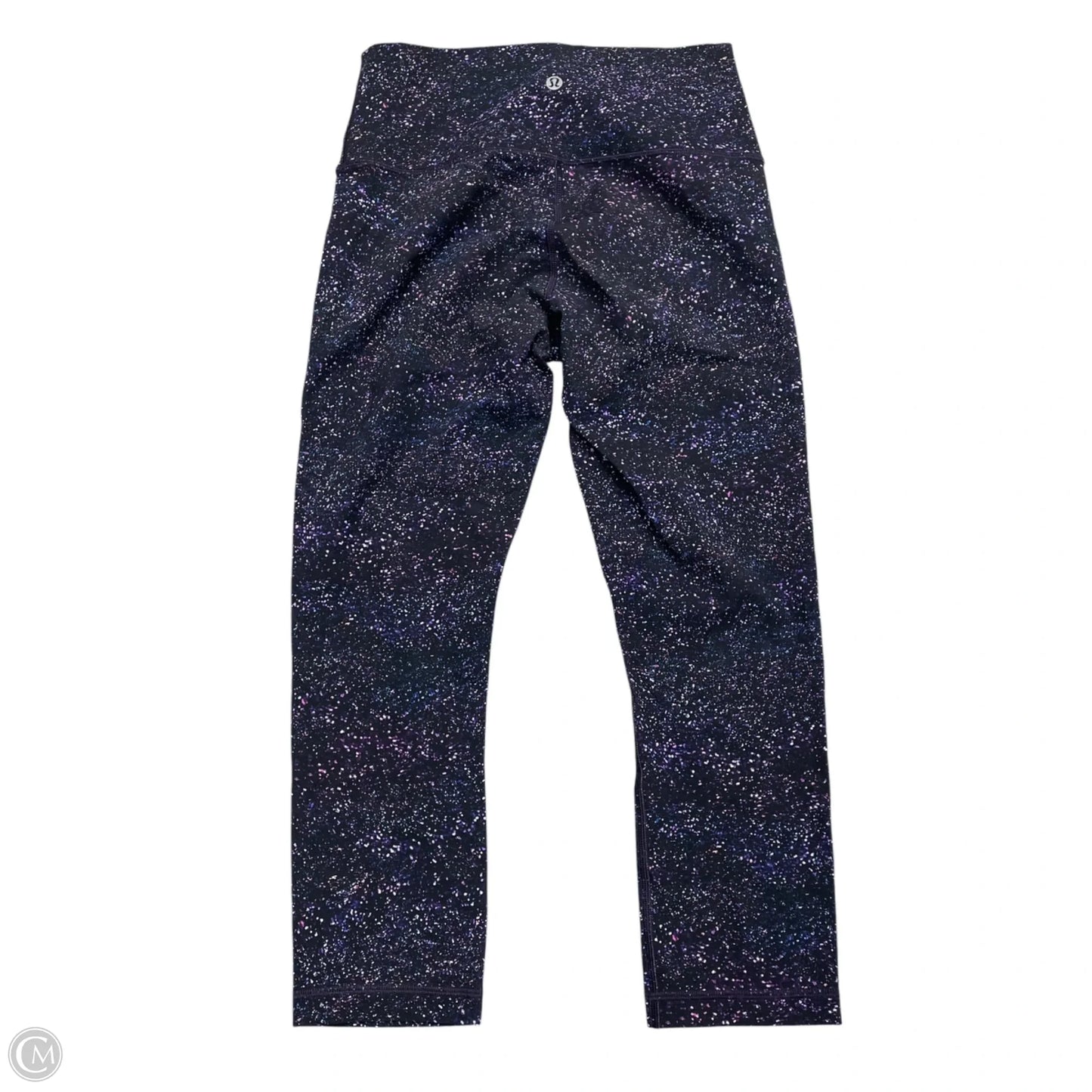 Athletic Leggings By Lululemon In Black & Purple, Size: S