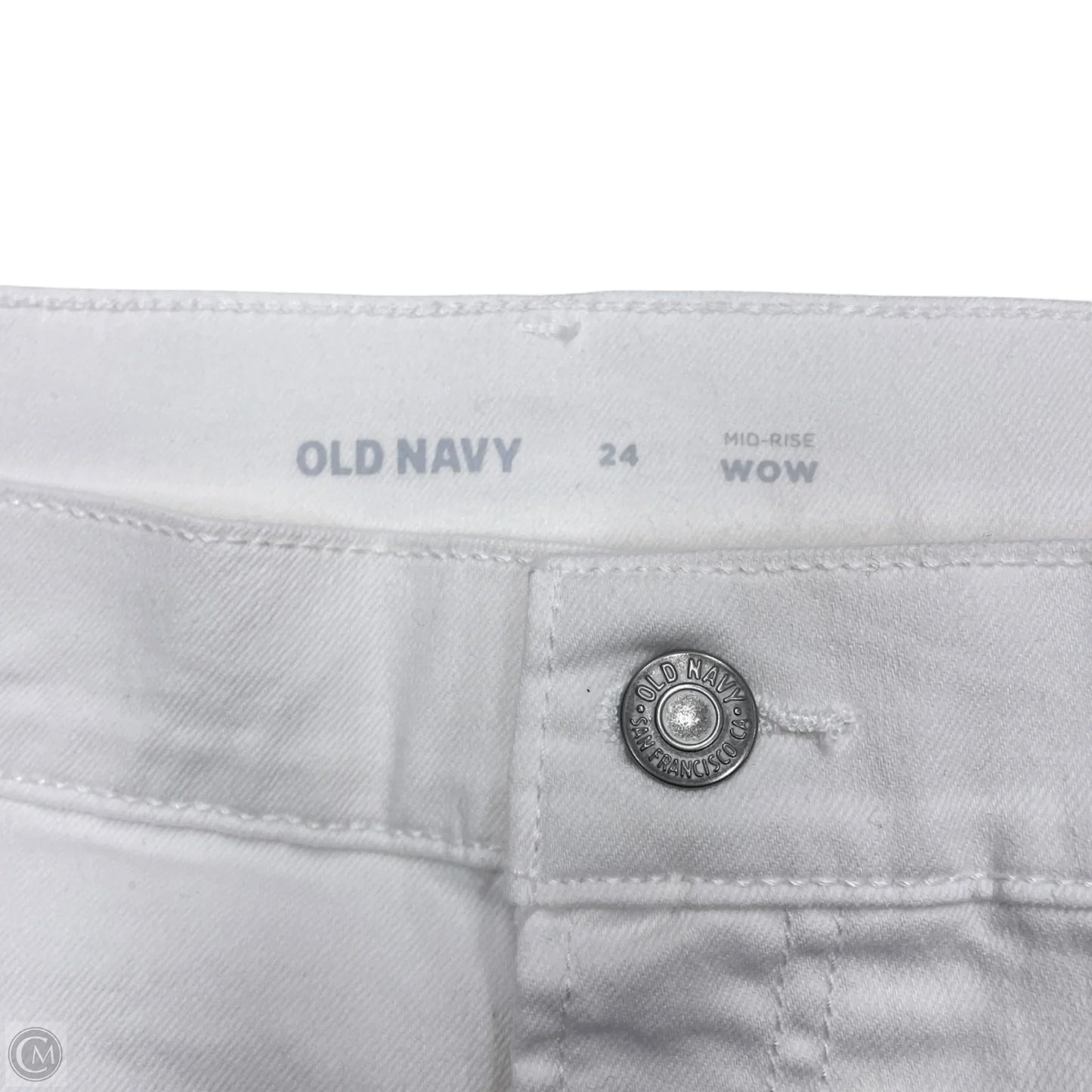 Shorts By Old Navy In White Denim, Size: 24