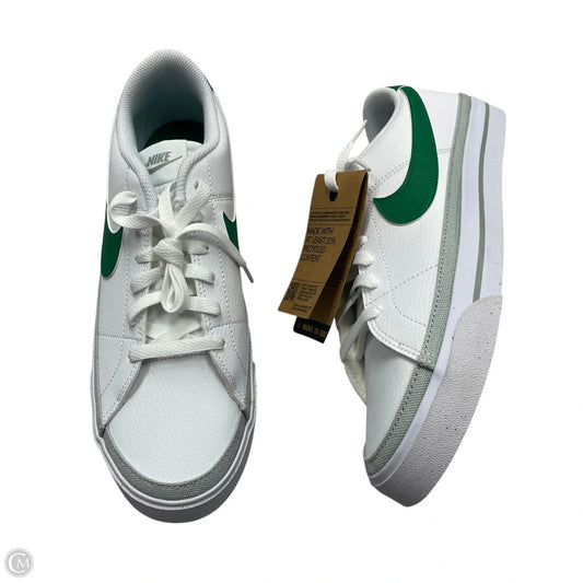 Shoes Sneakers By Nike In Green & White, Size: 11