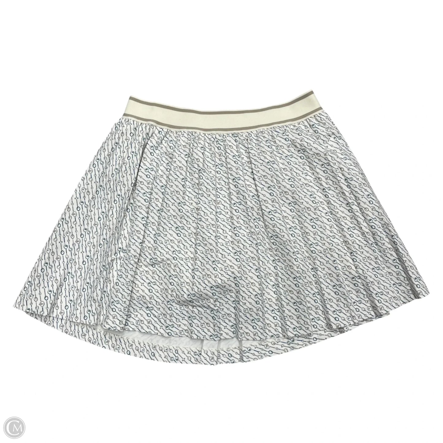 Athletic Skort By Peter Millar In Blue & White, Size: Xs