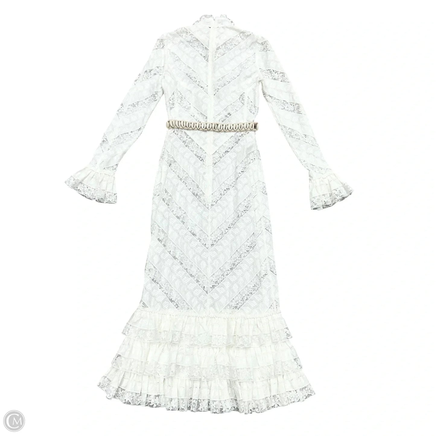 Dress Party Long By Zimmermann In White, Size: Xs
