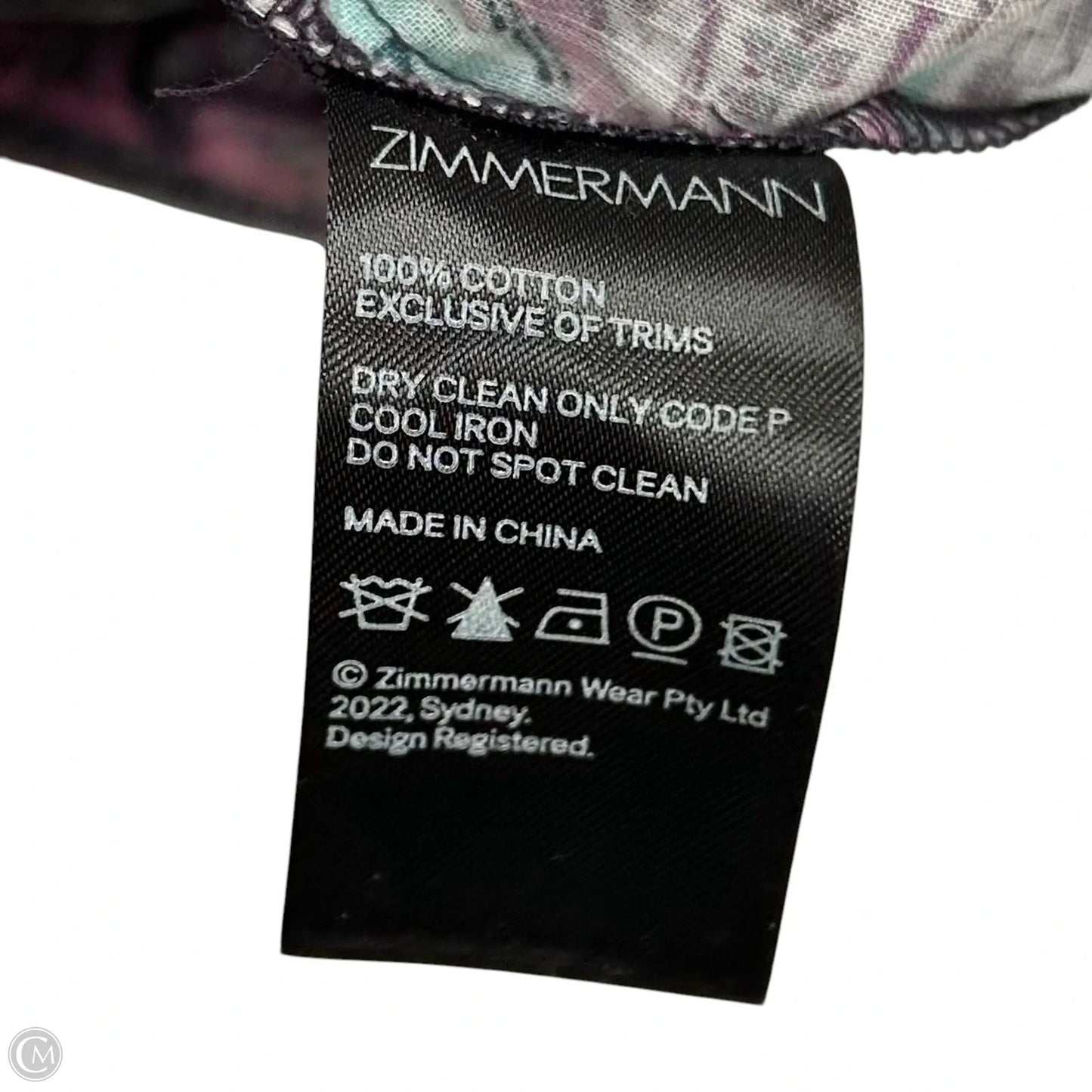 Dress Party Short By Zimmermann In Green & Purple, Size: Xs